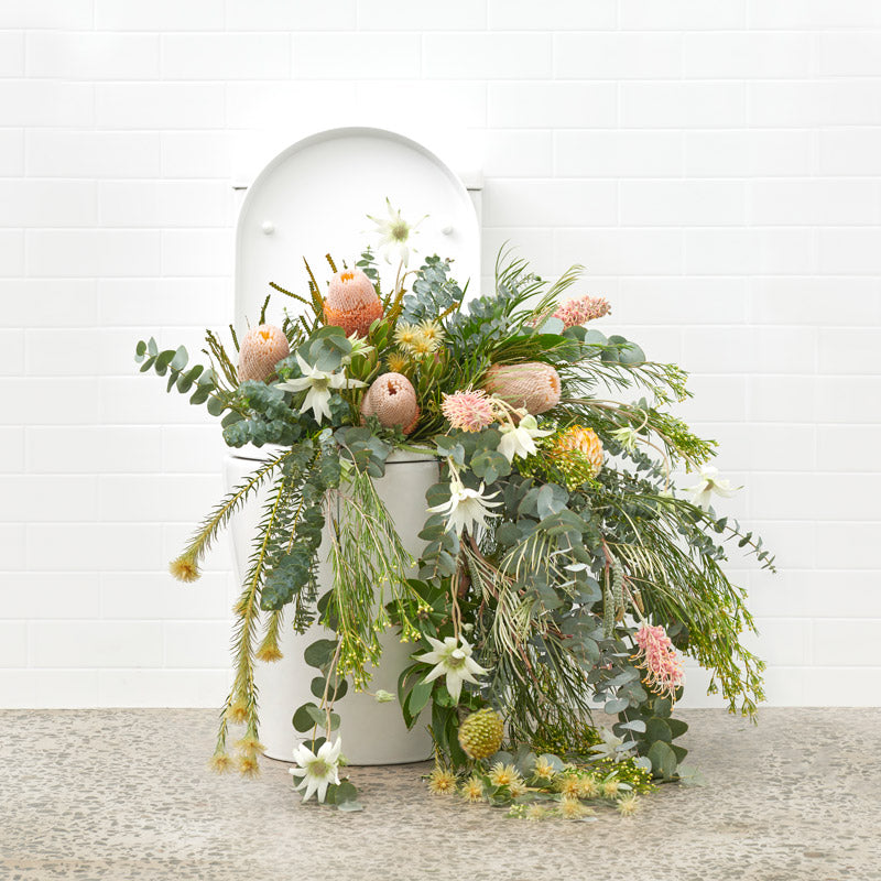 NON pre poo toilet spray | flowers exploding out of toilet