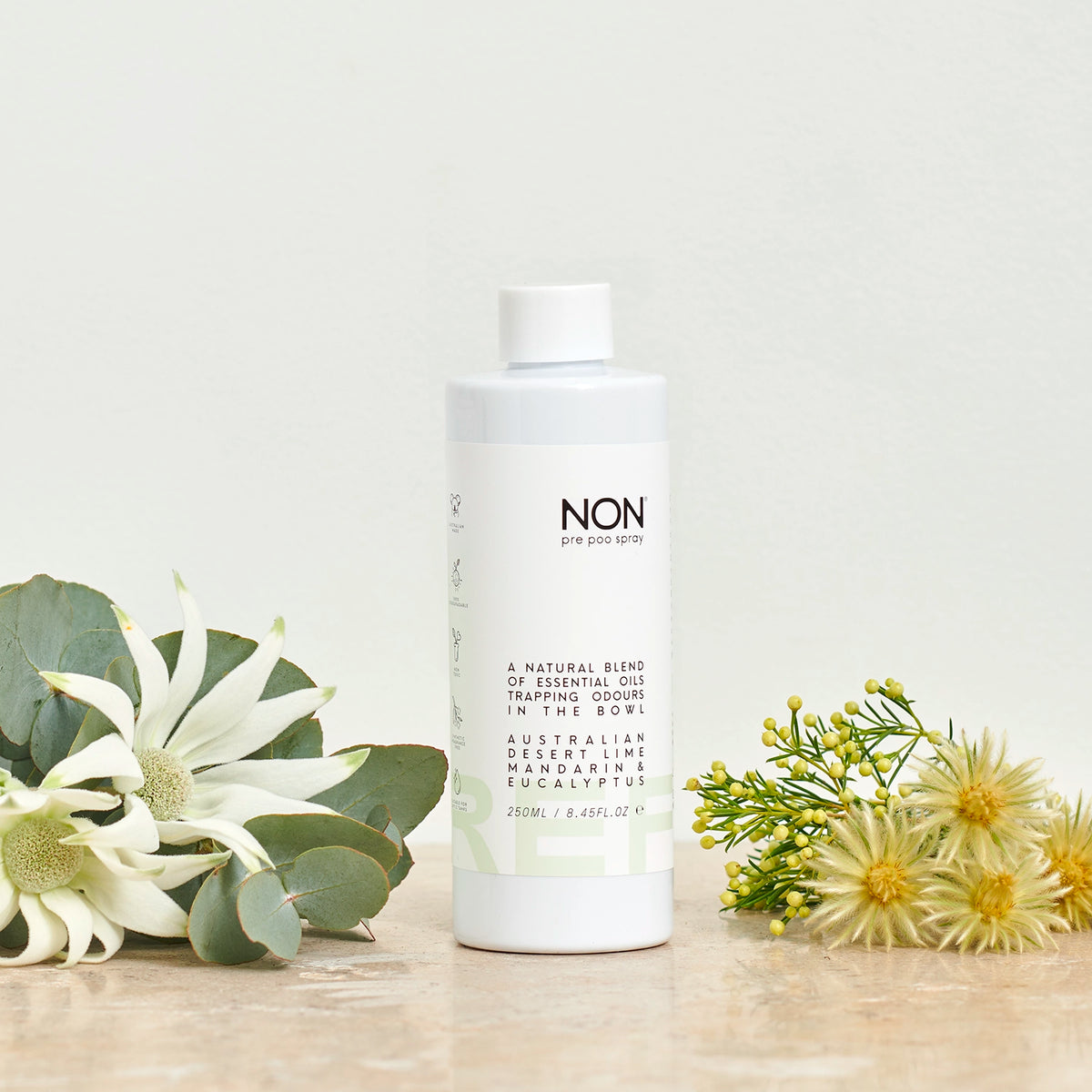 pre poo toilet spray / 250ml REFILL / desert lime, mandarin & eucalyptus