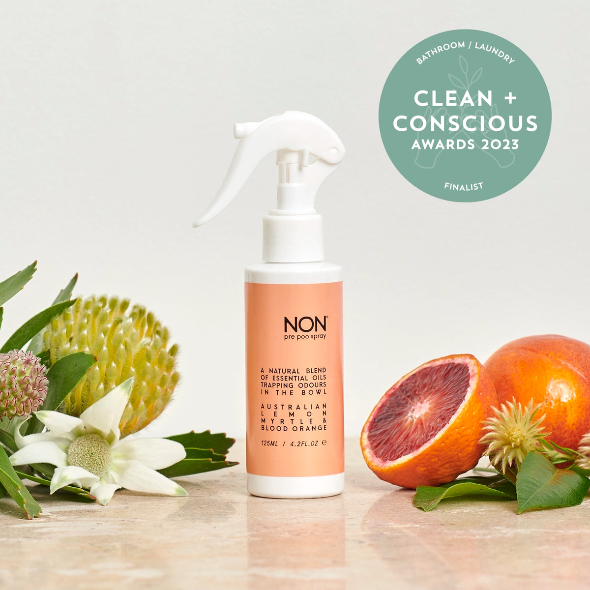 pre poo toilet spray / 125ml / lemon myrtle & blood orange