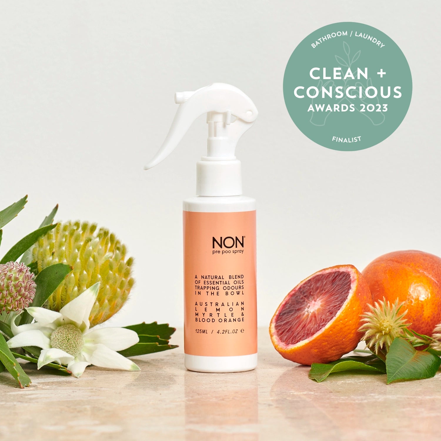 pre poo toilet spray / 125ml / lemon myrtle & blood orange