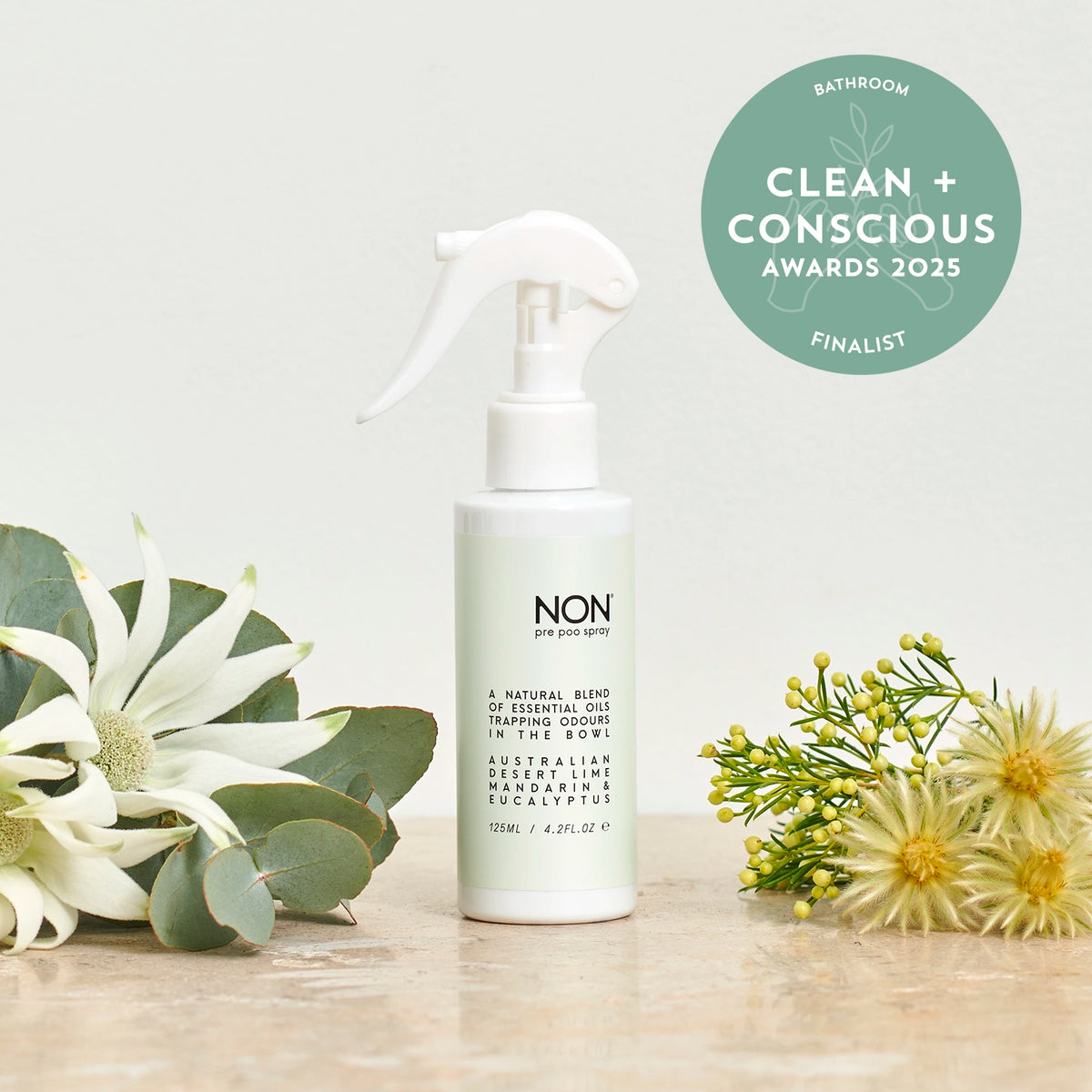 desert lime, mandarin & eucalyptus / pre poo toilet spray / 125ml