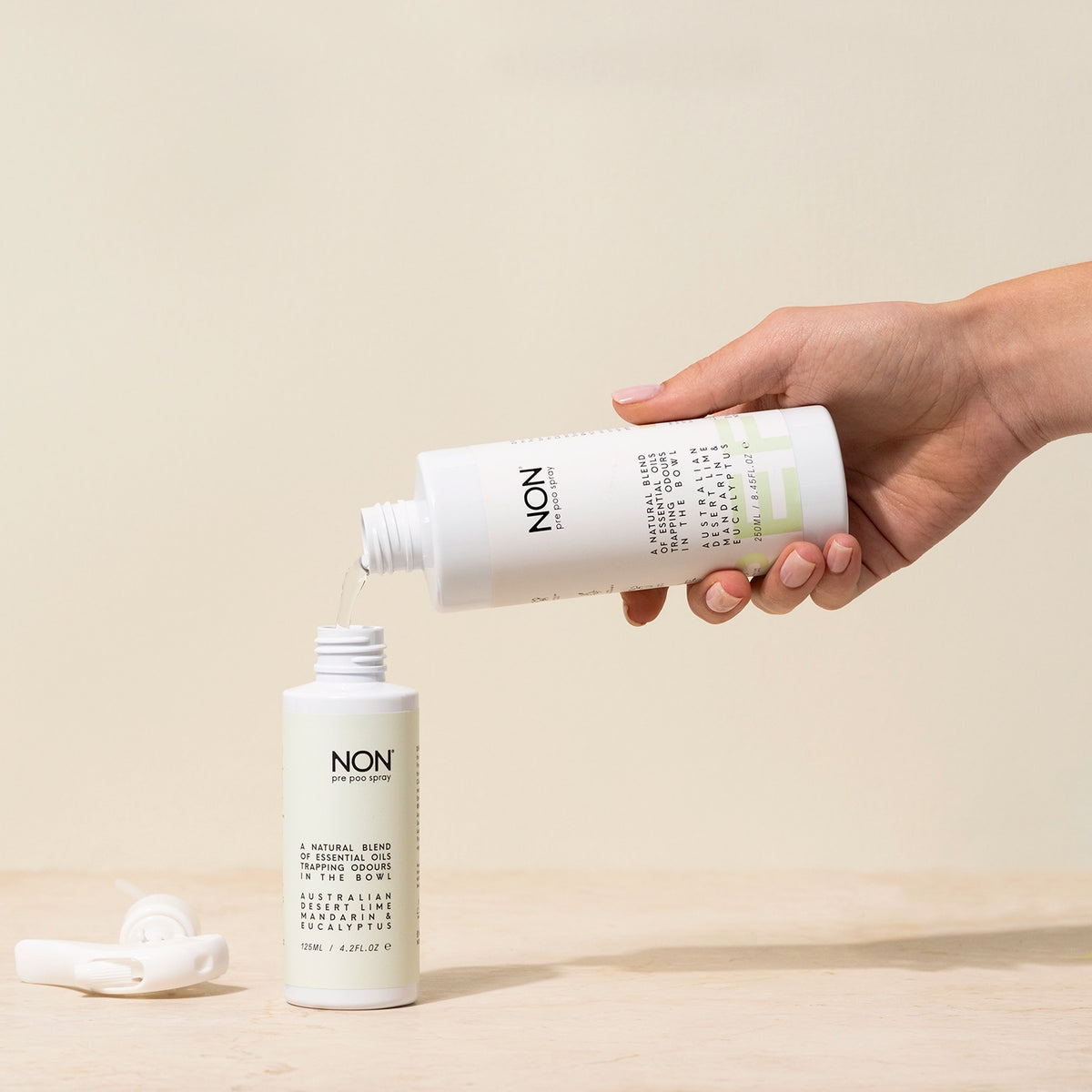 pre poo toilet spray / 250ml REFILL / desert lime, mandarin & eucalyptus